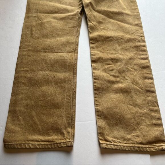 Levi's Men's Tan Jeans 501 Size 35 X 34 button fly 5 pocket Straight Leg - Picture 7 of 8